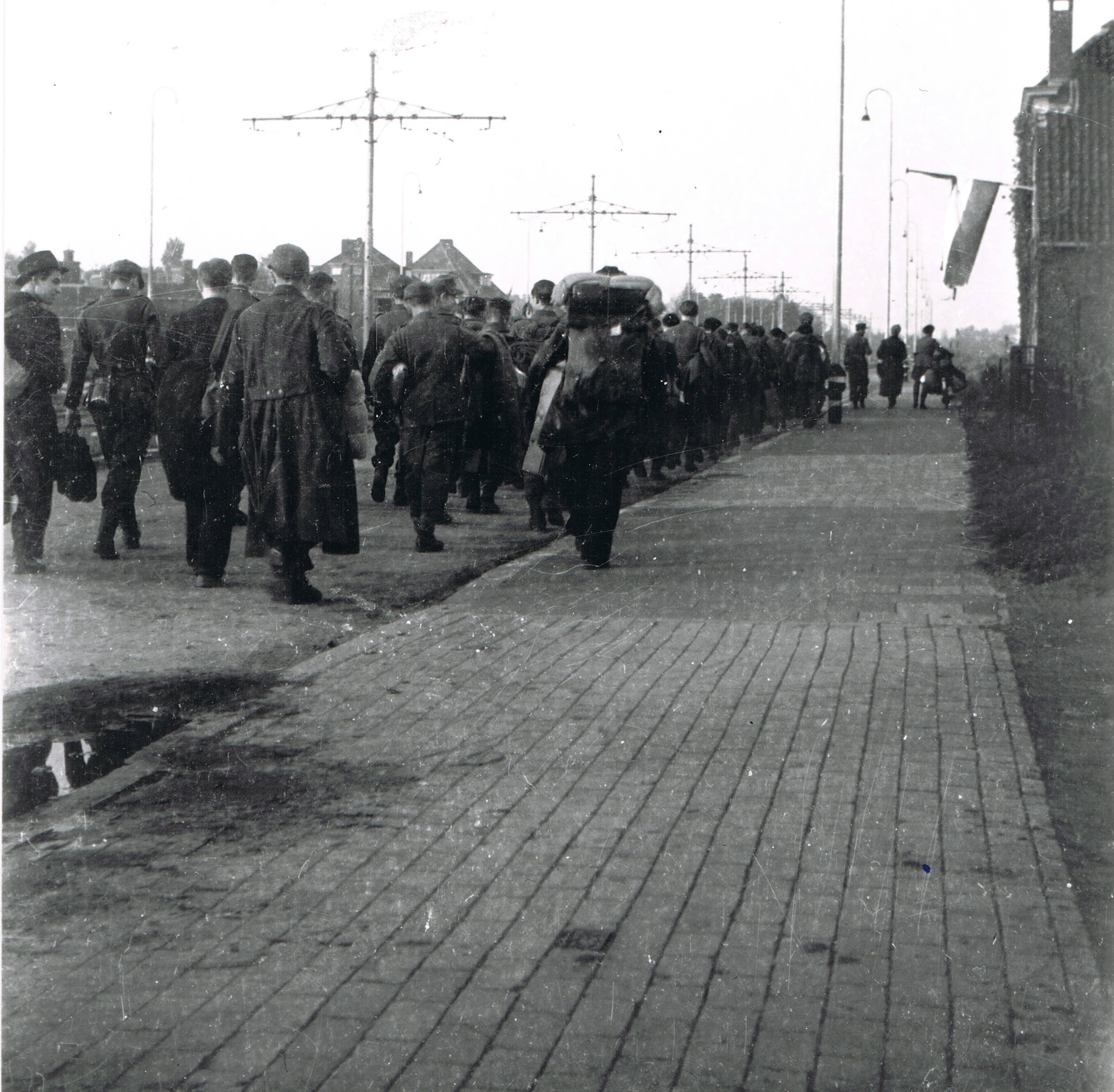 2509Bevrijding afmars Duitse soldaten